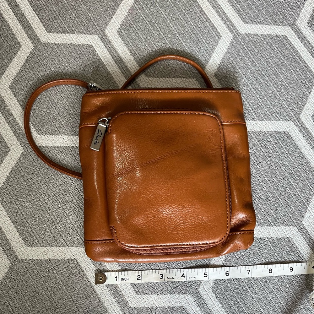 Clarks Brown Leather Crossbody Bag